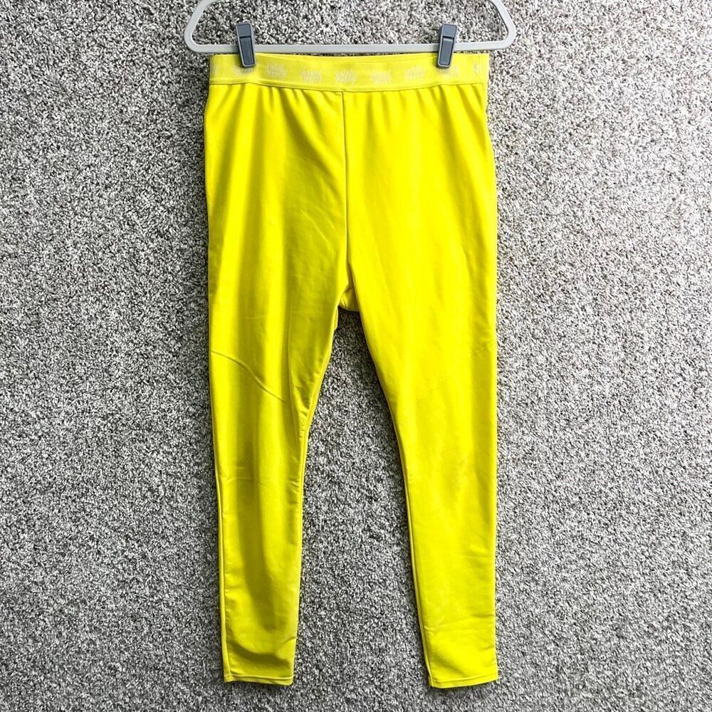 Yitty Leggings Women’s XL Bright Yellow High Waisted